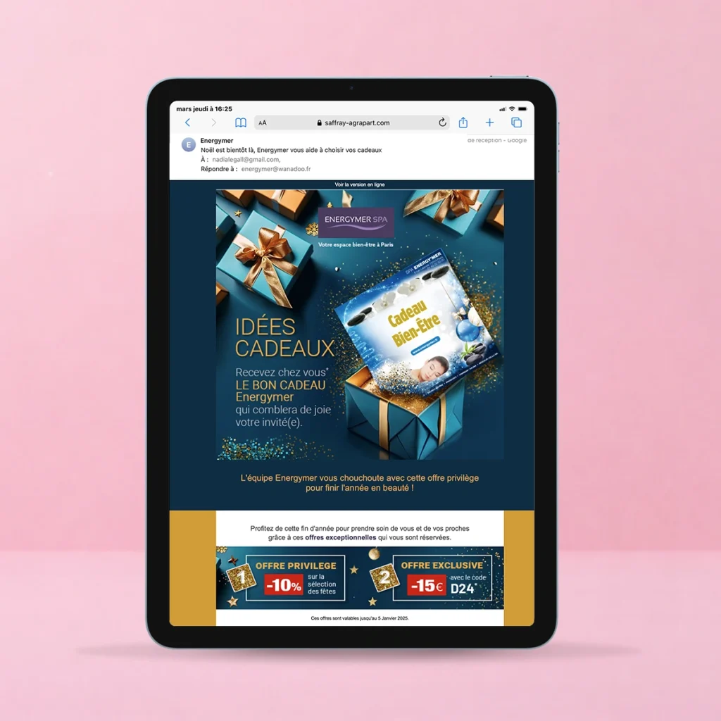 crea newsletter responsive spa noel