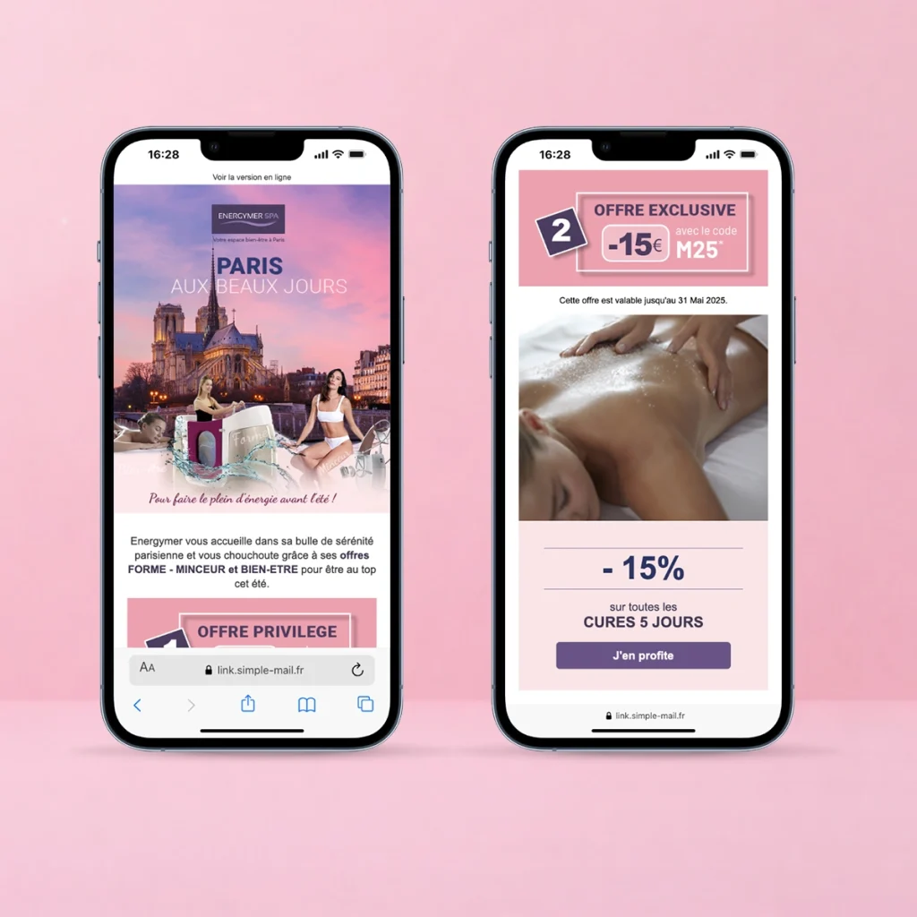 creation newsletter spa paris