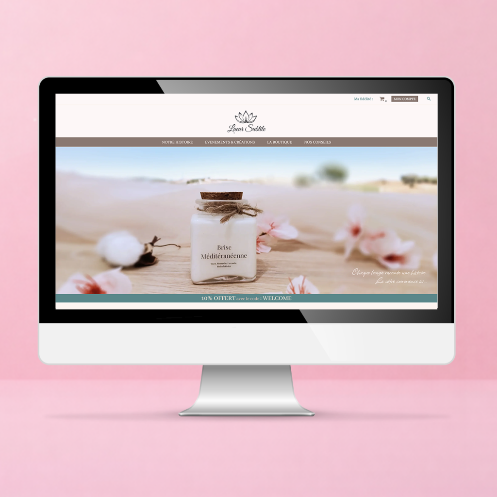 crea site web bougie accueil
