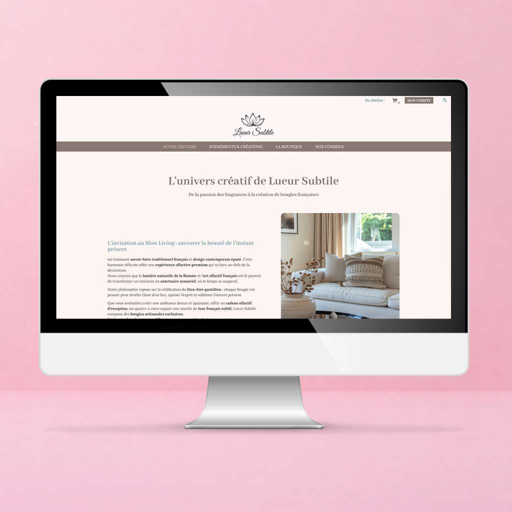 crea site web bougie apropos