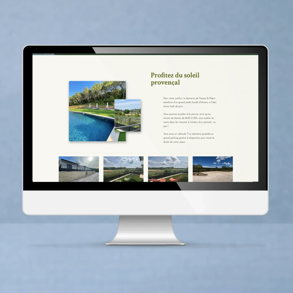 crea site web gestion gite