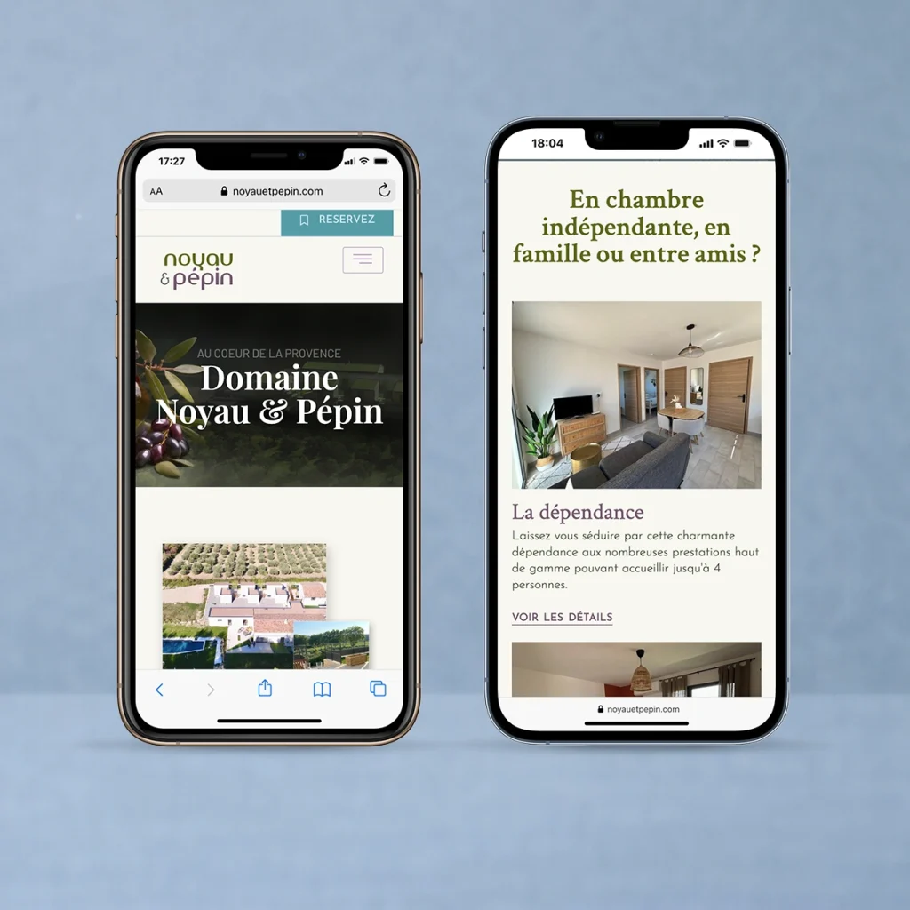 crea site web responsive location