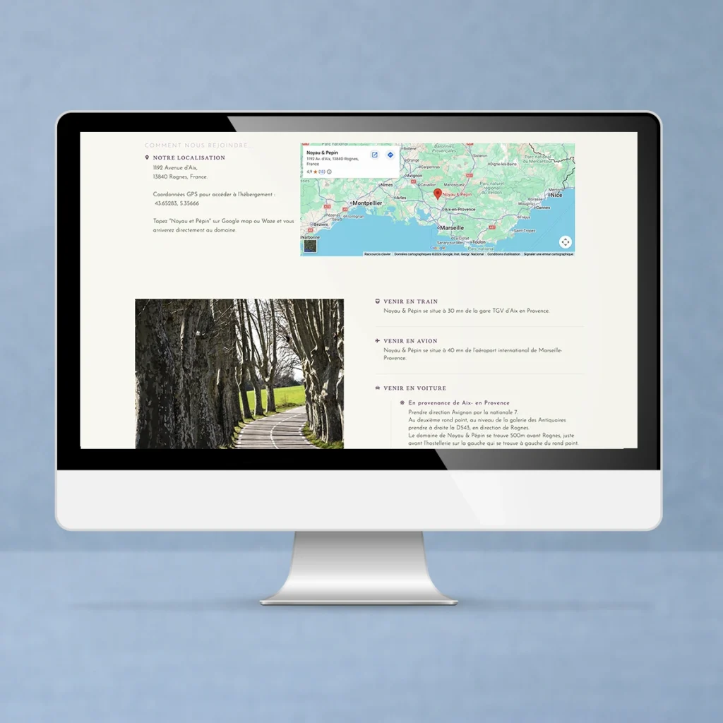crea site web vitrine location sud
