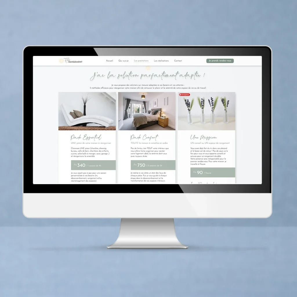 crea site vitine home oganiser offres