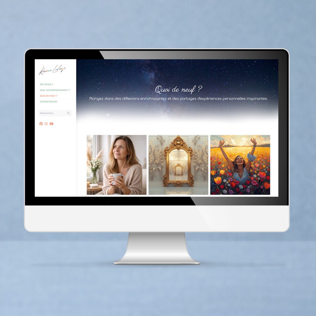 crea site web coach blog