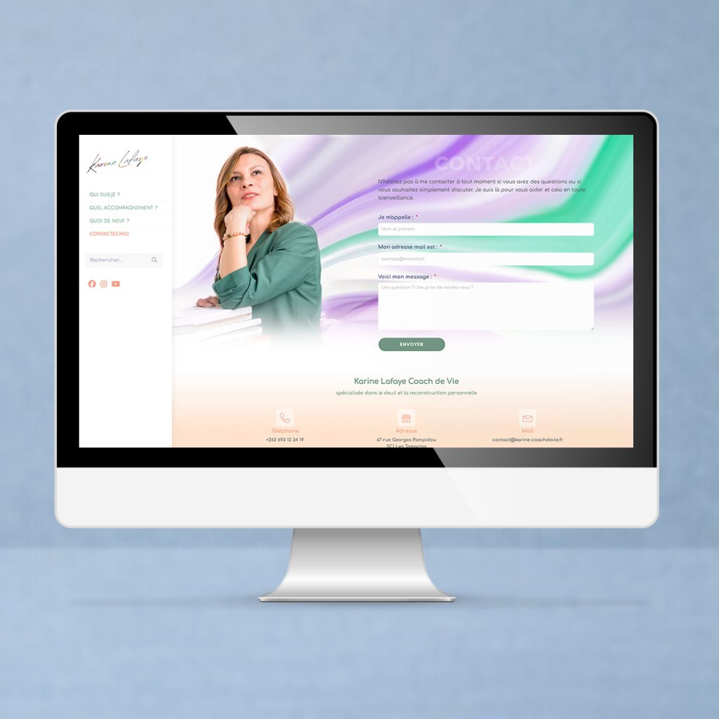crea site web coach contact