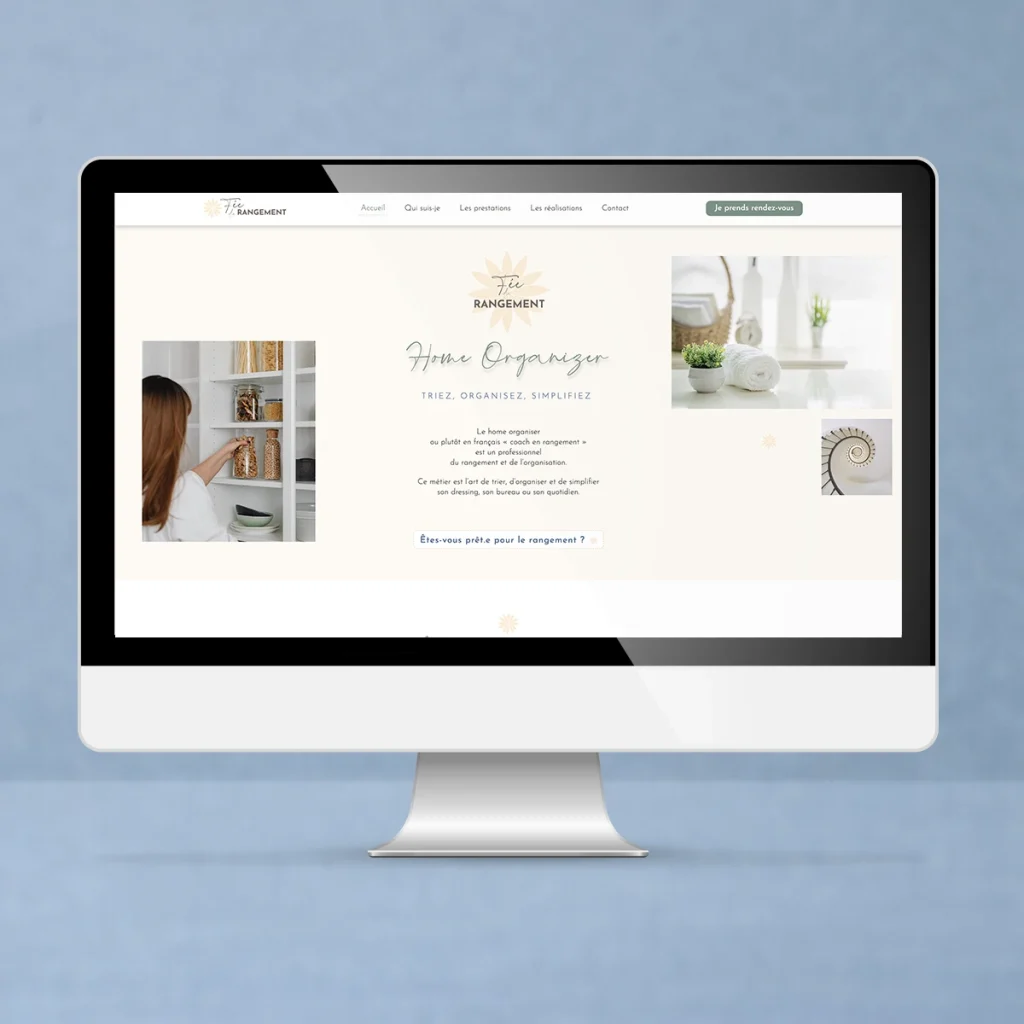 crea site web home oganiser accueil