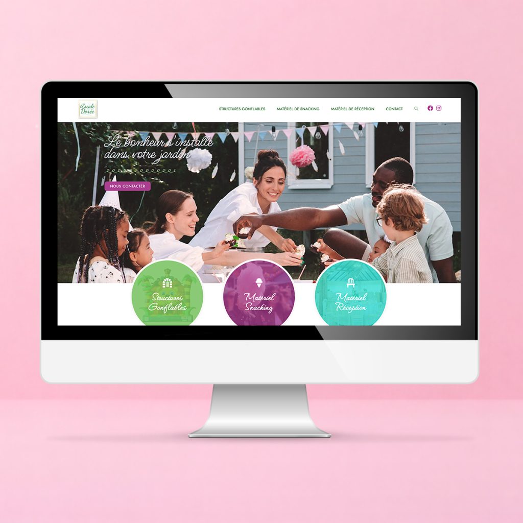 crea site web location accueil