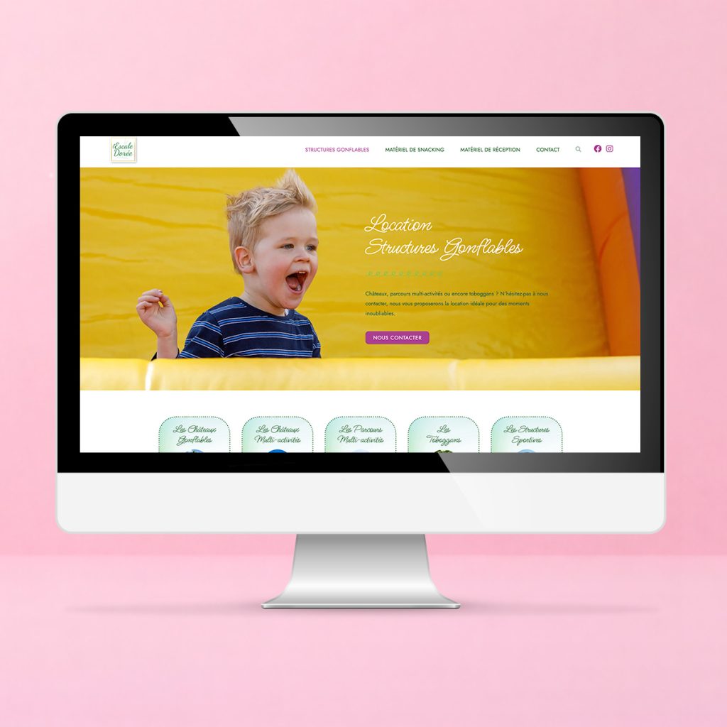 crea site web location gonflable