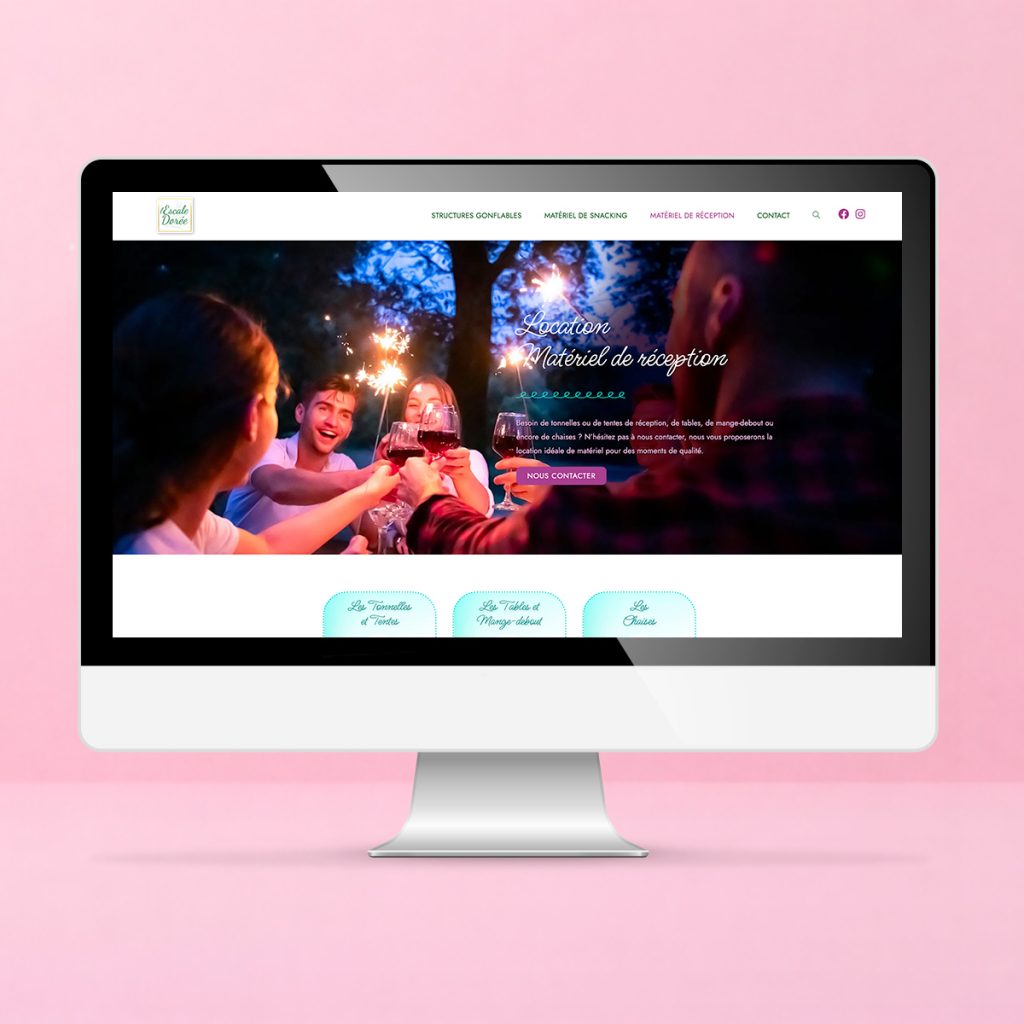 crea site web location materiel