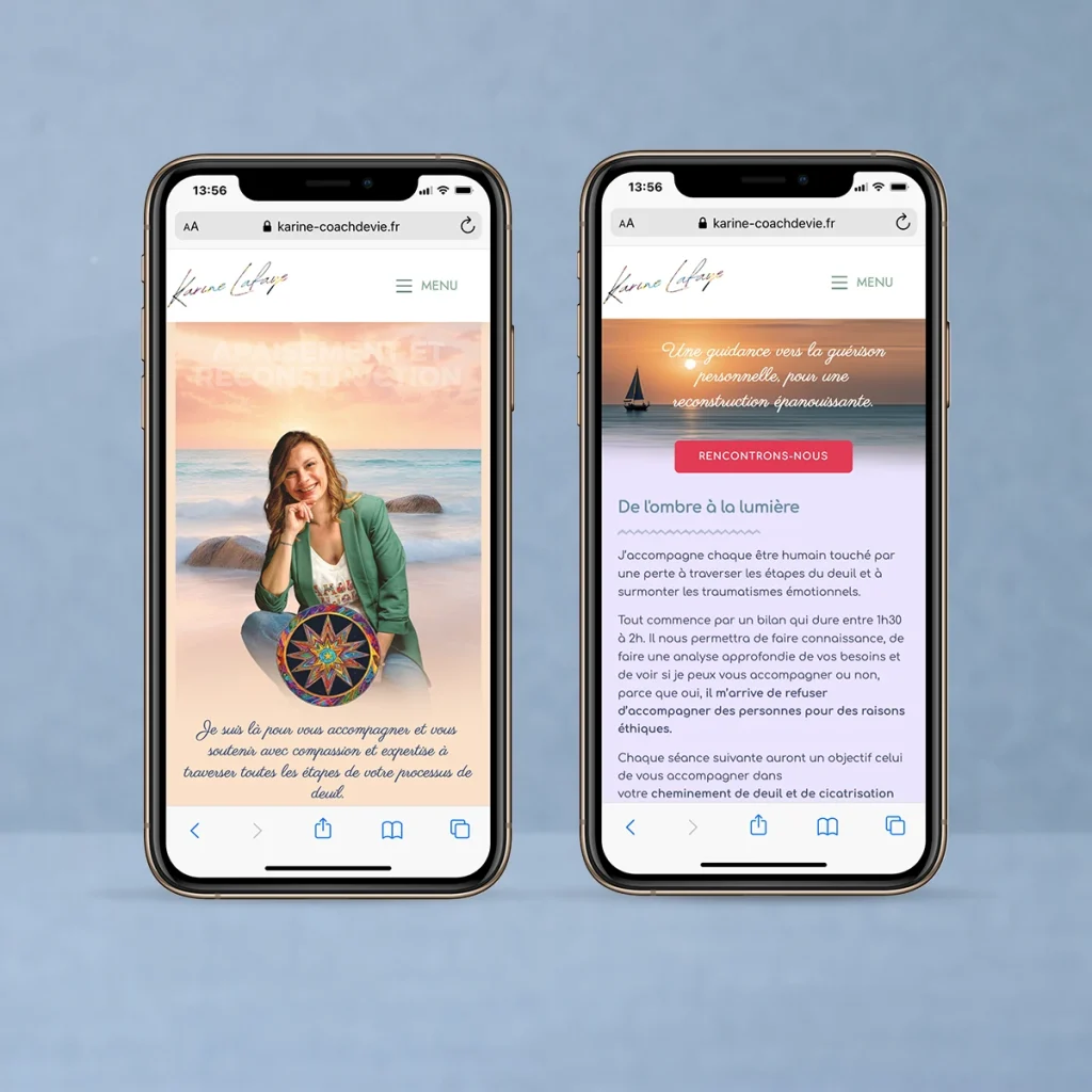 crea site web responsive coach