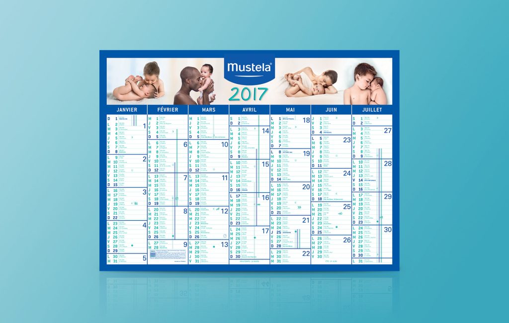 mustela calendrier recto